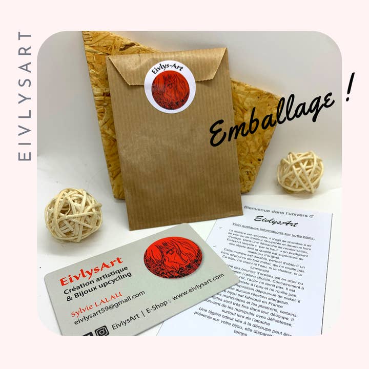 EivlysArt - Wholesale Dangle Earrings - Asim upcycled earrings6