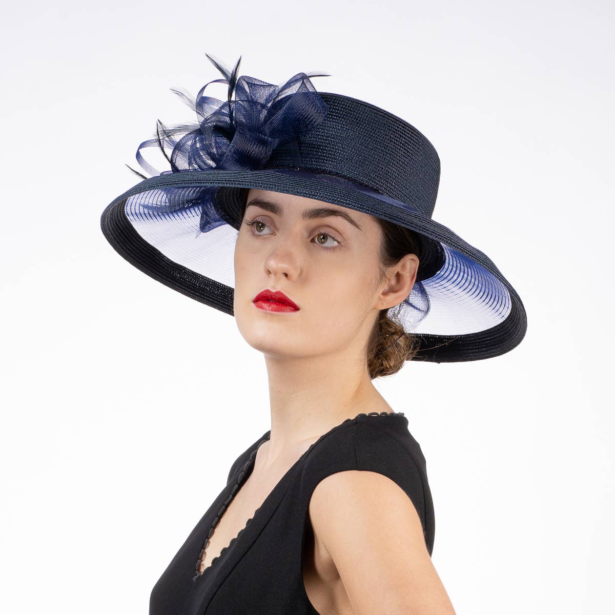 KaKyCo - Vendita all'ingrosso Cappello di paglia - Donna - Cappello di Paglia in Poliestere con Tesa in Crinolina e Fiocco a Nastro | 30188630