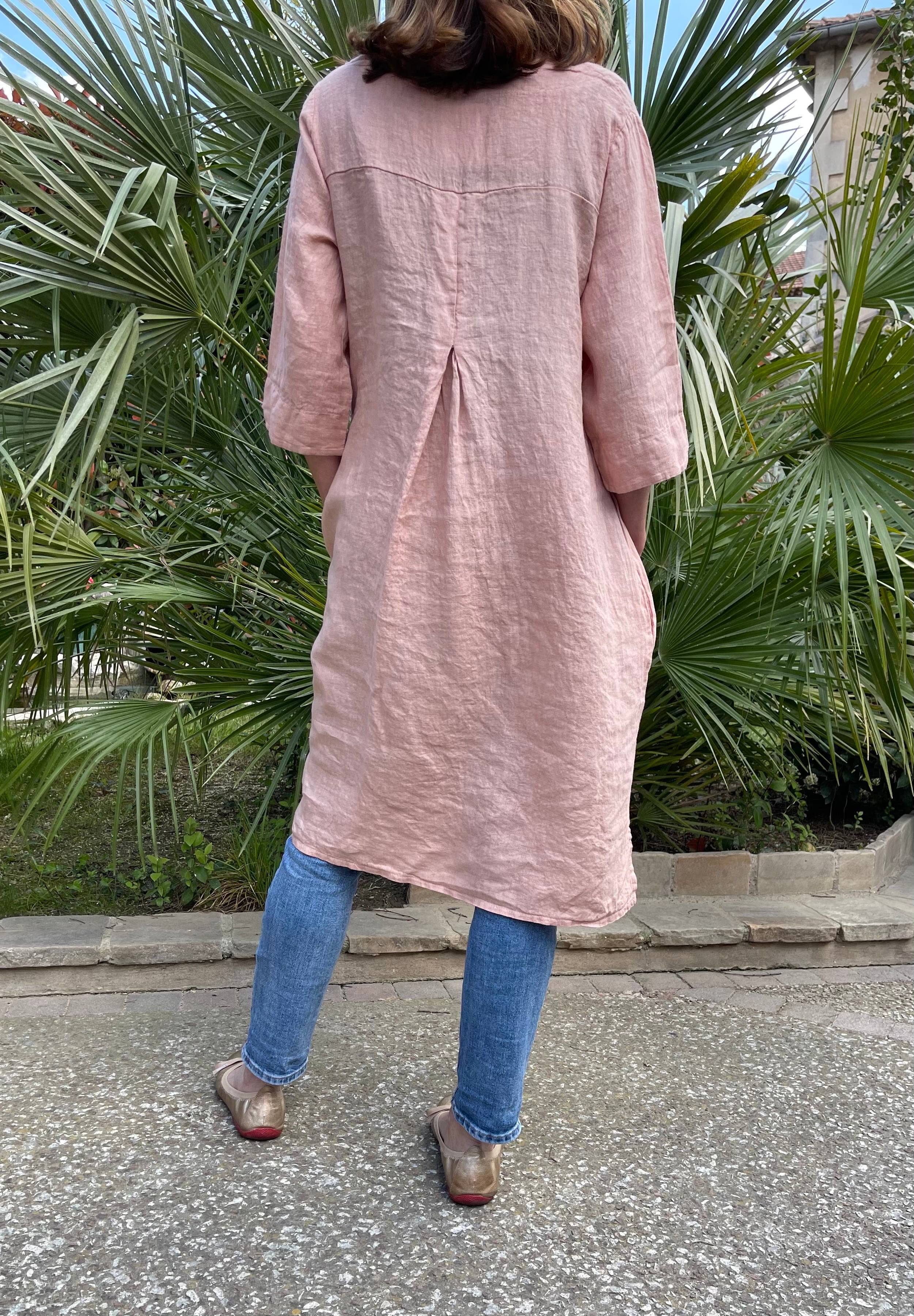 All colors Linen dress REF: 6584 for wholesale on Faire5