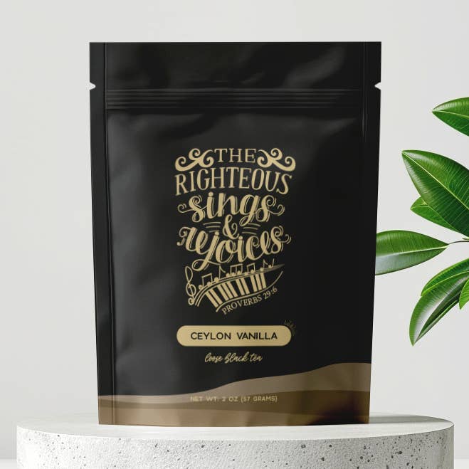 Little Prayer Tea Company - Wholesale Loose Tea - Bible Verse Tea - Ceylon Vanilla Black Tea Stand Up Pouch0