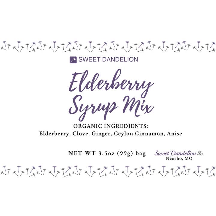 Sweet Dandelion, llc - Wholesale Oral Supplement/Vitamin - Elderberry Syrup Mix