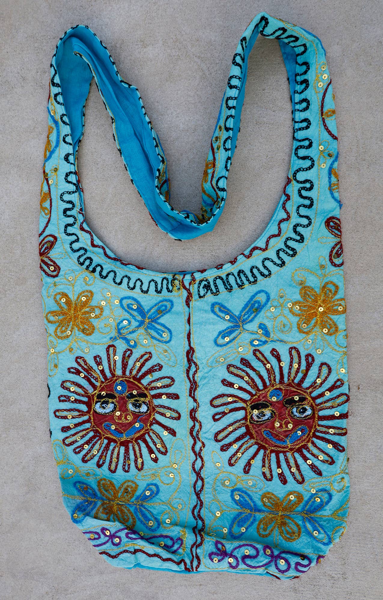 Lungta Imports - Wholesale Crossbody Bag - Women's - Sun Patch Bohemian Hippie Sling Crossbody Bag5
