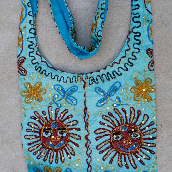 Lungta Imports - Wholesale Crossbody Bag - Women's - Sun Patch Bohemian Hippie Sling Crossbody Bag5