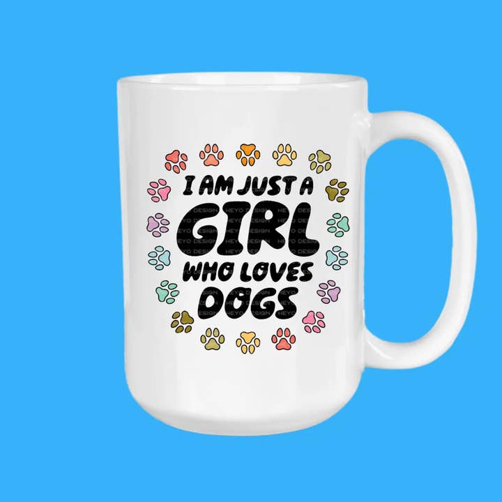 Just a Girl Who Loves Dogs, Coffee Mug for wholesale by The Sip Society
