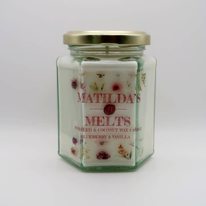 Matilda's Melts – wholesale Jar/filled candle – Coconut and Rapeseed Wax Jam Jar Candles11