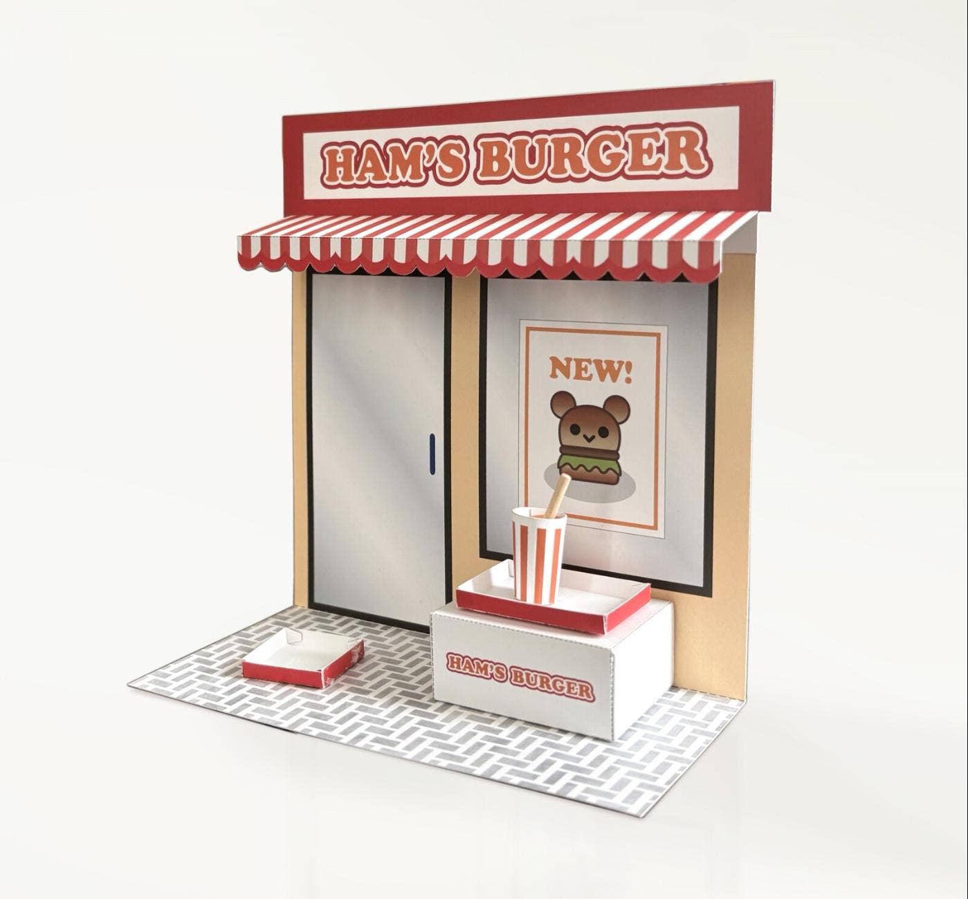 「FUNJI」In Japan – wholesale DIY craft kit – Needle Felting Kit: Cat Donut Shop DIY Craft Set2