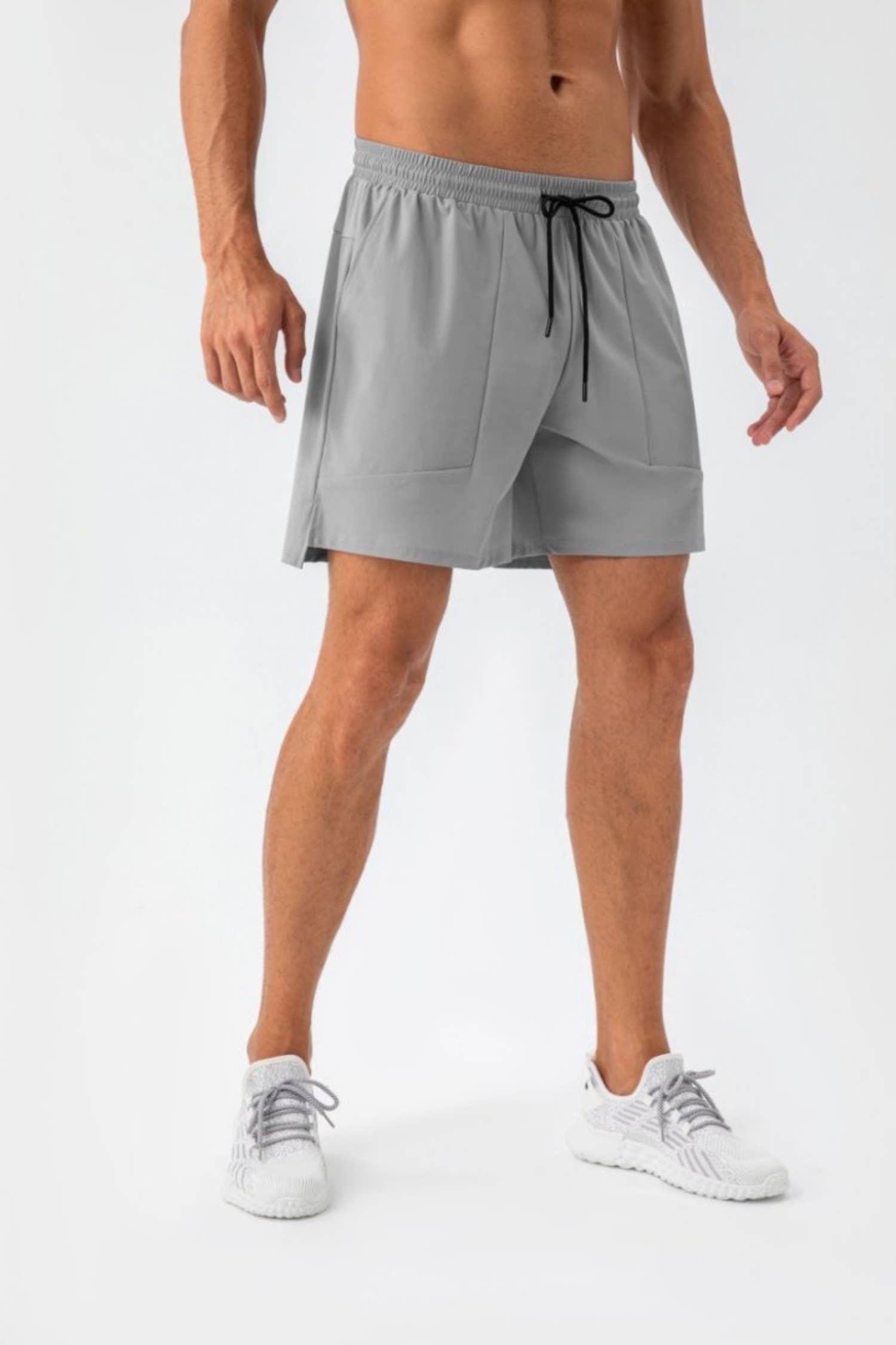 Active by Anna-Kaci – wholesale Athletic shorts – Men's – Quick Dry Training Shorts with Elastic Waistband Side Vents10