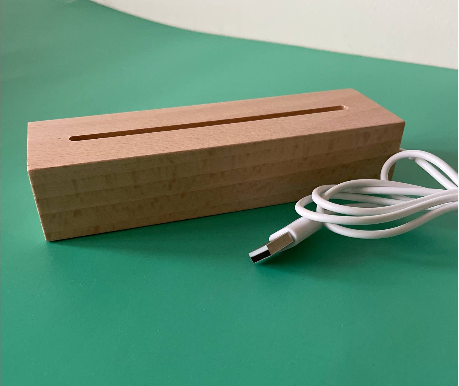 Birch and tides – wholesale Night light – LED wooden light base - White LED colour