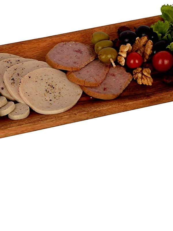 Bois d'acacia | Grand plateau de service pour la vente par Indigo Sutra