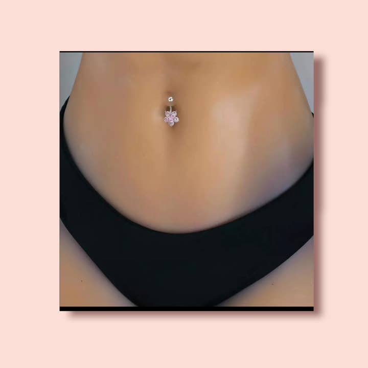 HTB - Wholesale Belly Ring - Belly button body piercing and Swarovski zirconia1