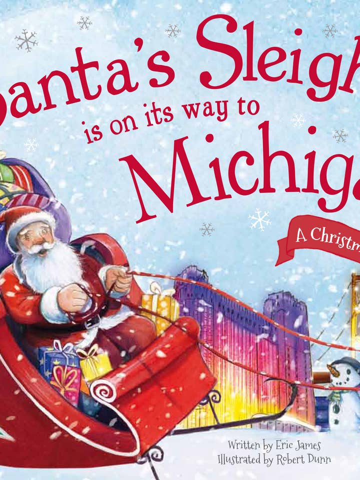 Santa's Sleigh Is on Its Way to Michigan (HC) for wholesale by Sourcebooks