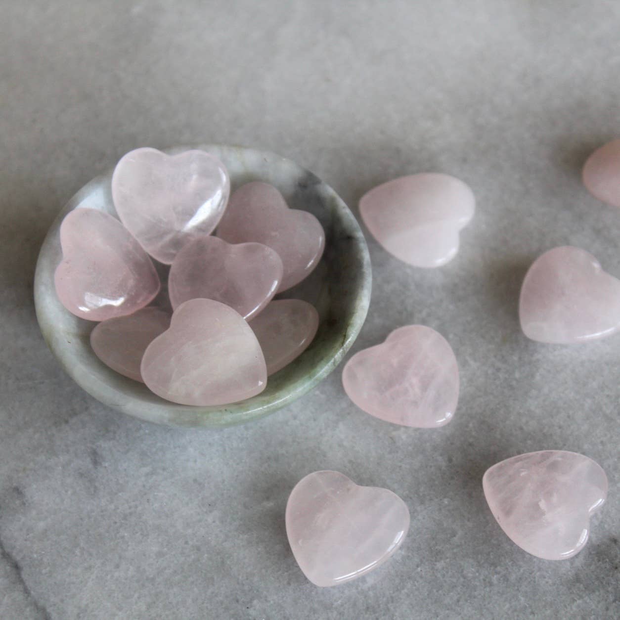 Pebble House - Wholesale Spiritual Stone/Crystal - Rose Quartz 20mm Heart (Crystals & Stones)1