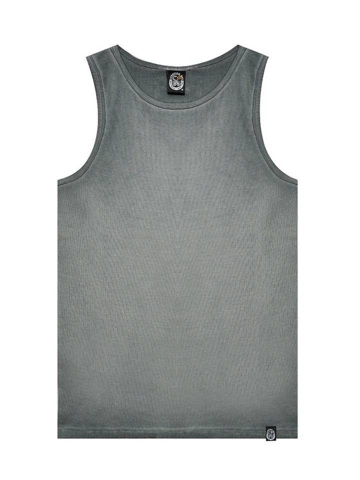 Camiseta de tirantes de canalé con parche "Legendary" hombre para venta al por mayor de Scorpion Bay