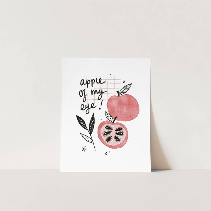 Apple of my Eye Print for wholesale by Juniper Press