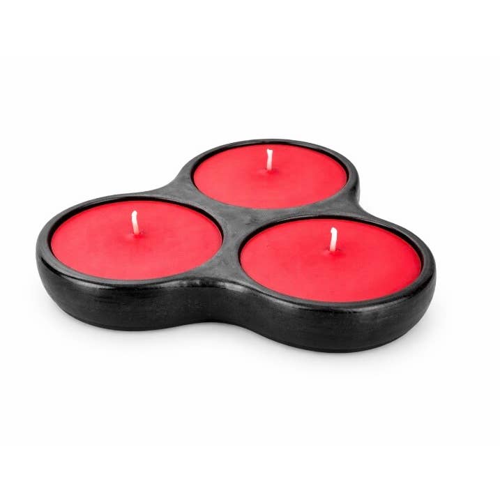 Cuenco de Vela de Cerámica Hecho a Mano – Arcilla Negra La Chamba Pottery para venta al por mayor de Authentic Origin Colombia