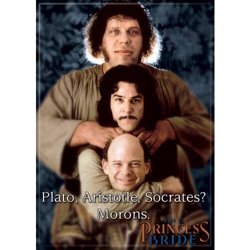 Ata-Boy - Wholesale Magnet - Princess Bride Plato, Aristotle, Socrates? Magnets
