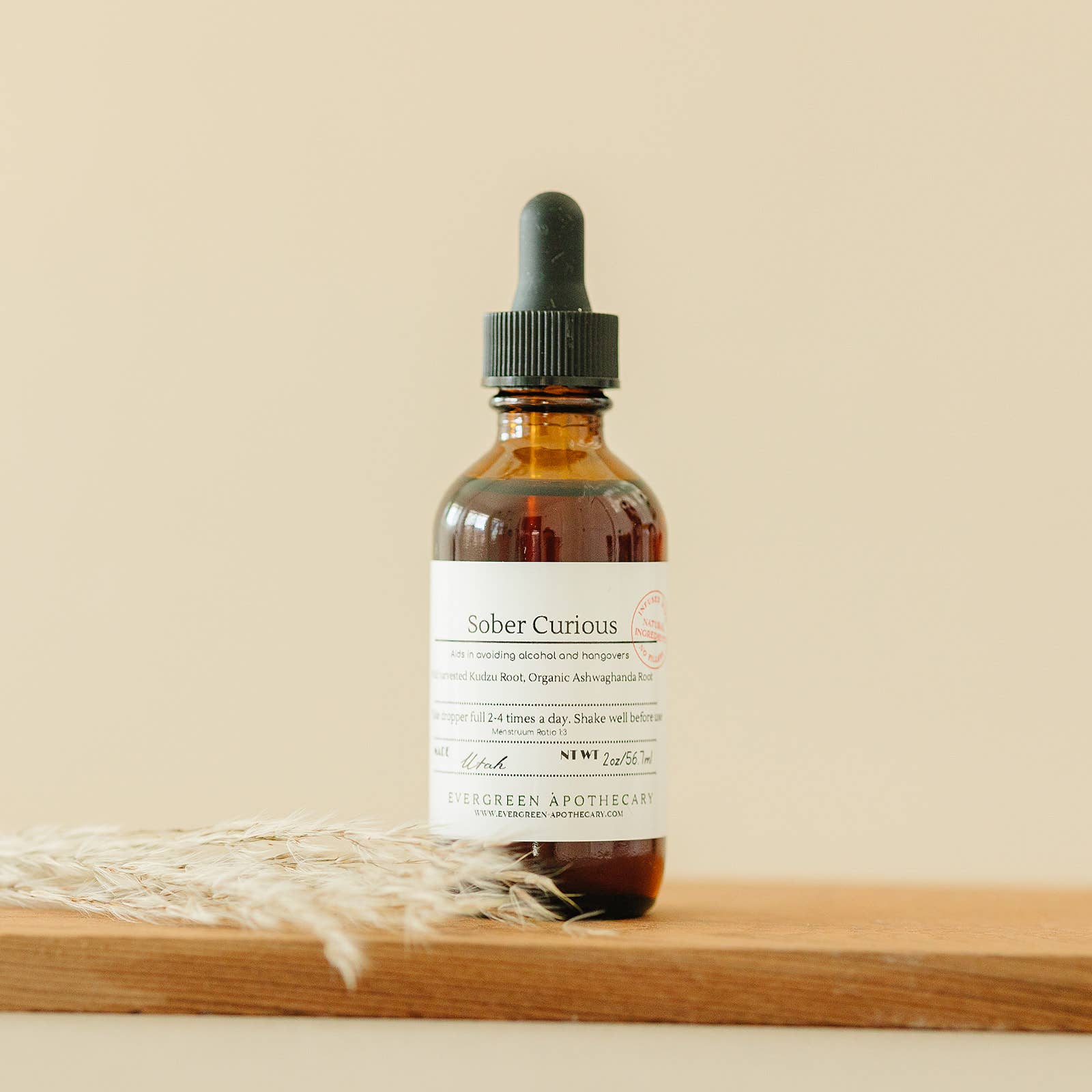 Evergreen Apothecary - Wholesale Tincture - Sober Curious Tincture, Alcohol Free, 2oz 3