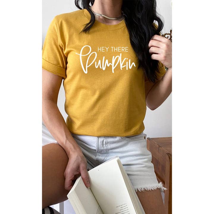 Kissed Apparel - Wholesale Screen Printed T-Shirt - Women's - Hey There Pumpkin Graphic Tee9