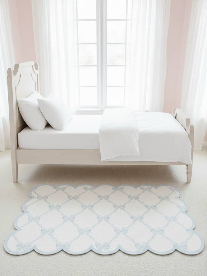 Scalloped Southern Bow Mat for wholesale by Pearly Peach