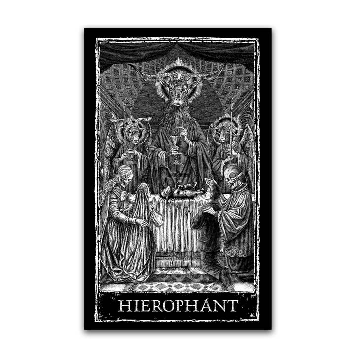 Hierophant 11x17 Tarot Card Poster Print for wholesale by Mortus Viventi