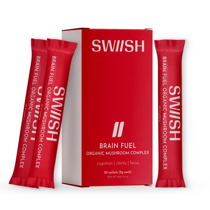 SWIISH - Wholesale Oral supplement/vitamin - BRAIN FUEL Organic Mushroom Complex Sachets0