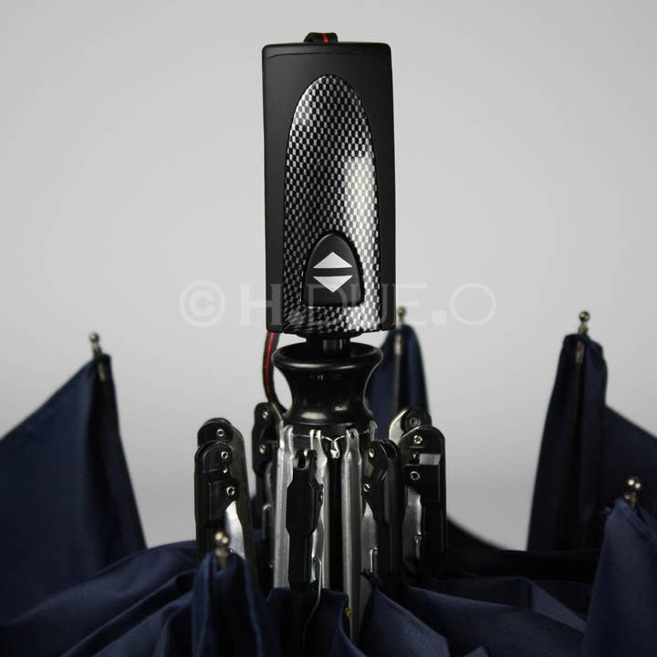 H.DUE.O – Engroshandel Paraply - Unisex – H.DUE.O HIGH-TECH Åben/Luk Dome Paraply Maxi STINGRAY