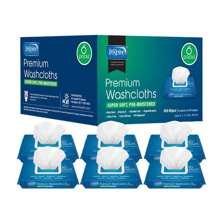 Inspire Adult Tvättdukar 300 Antal för wholesale av Inspire