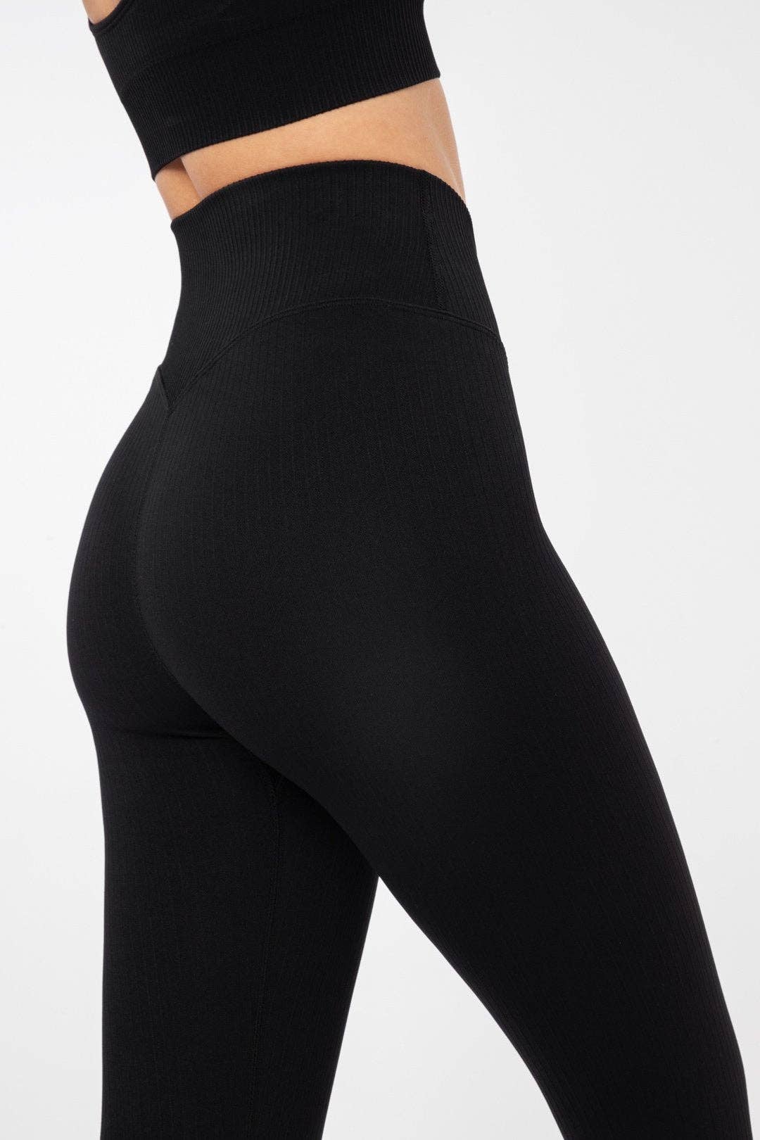 Famme - Wholesale Athletic/Lounge Leggings - Women's - Ribbed Seamless Tights11