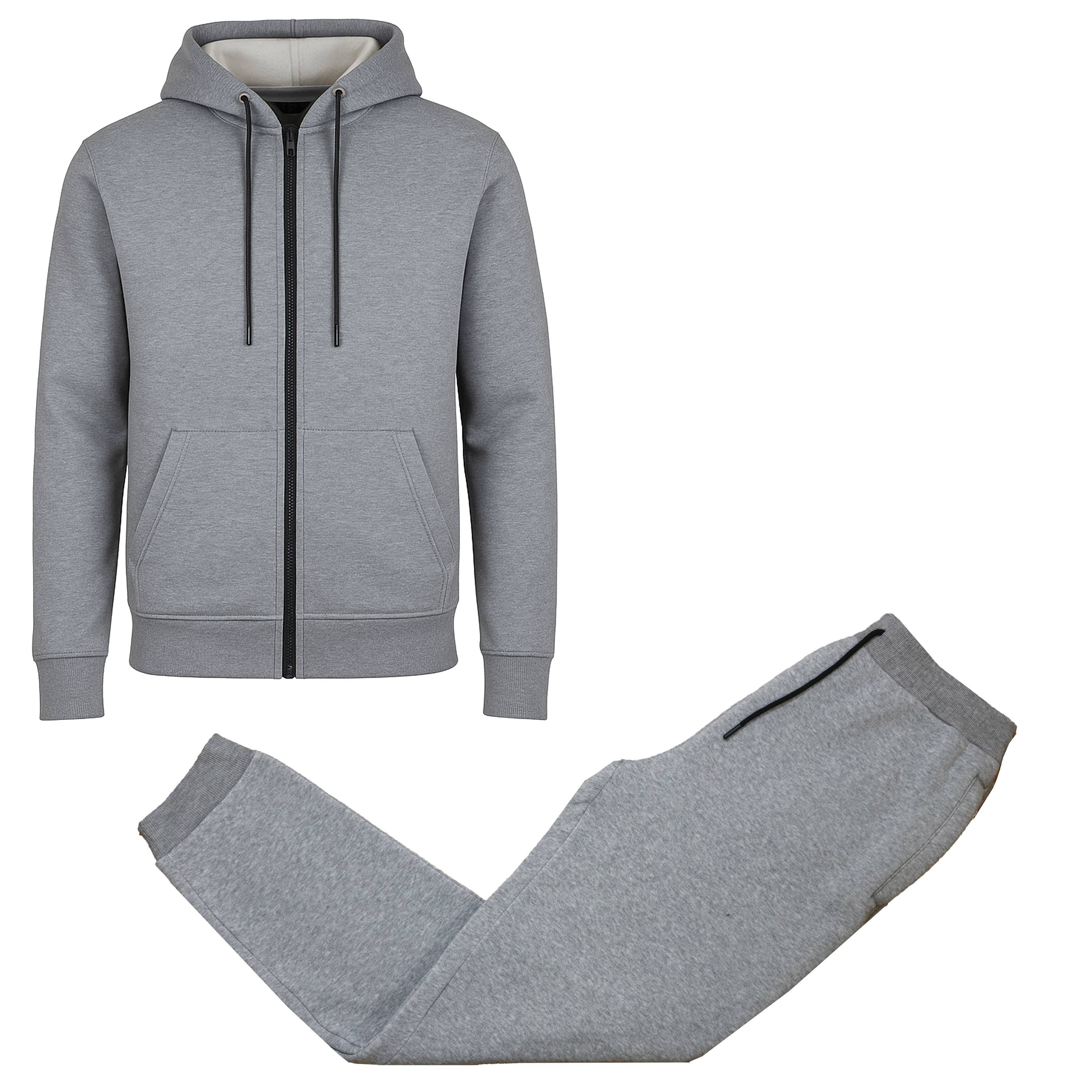 Galaxy By Harvic - Wholesale Lounge Set - Men's - Men's Fleece Lined 2 Piece Full-Zip Hoodie and Jogger Set4
