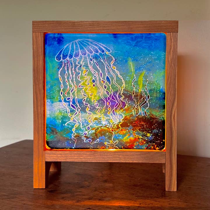 Craftsman Accent Lamp - changeable designs for wholesale by Collaborative Art Shop