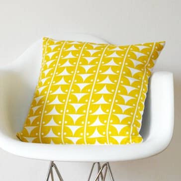 Capa de almofada de linho - AVA Yellow por atacado de Dozi