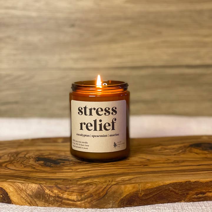 Sage Candle Co. - Vente Bougie en bocal - Soulagement du stress - Bougie d'aromathérapie à 100 %3