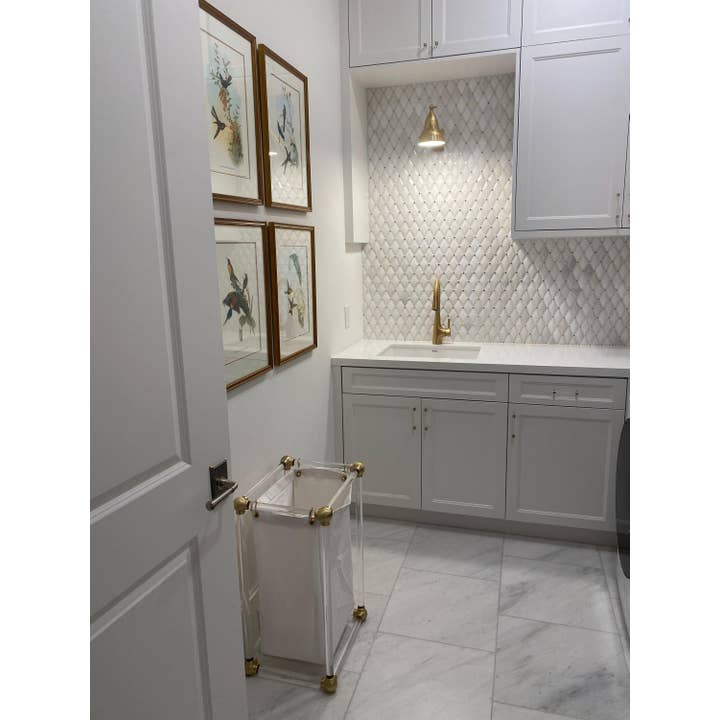 LuxHoldups - Wholesale Laundry hamper - Lucite Laundry Hamper with Removable Canvas Bag9