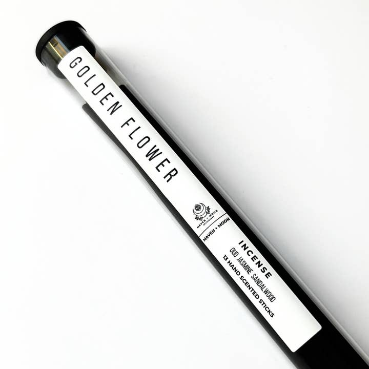 Natural Hand-scented Essential Oil Incense Sticks - Golden for wholesale by MAVEN + MOON