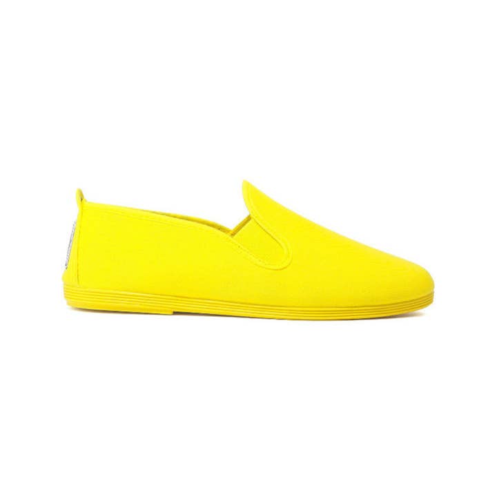 Kids Yellow Guadix Slip on Plimsoll for wholesale by Flossy Shoes