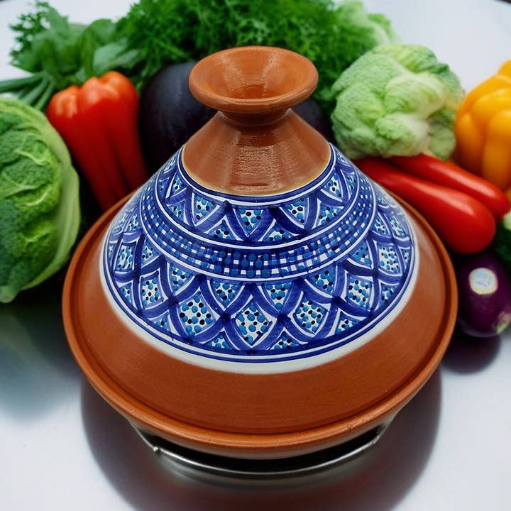 Tajine in Terracotta XL 32cm with Free Ebook #3 for wholesale by Etnico del Mondo