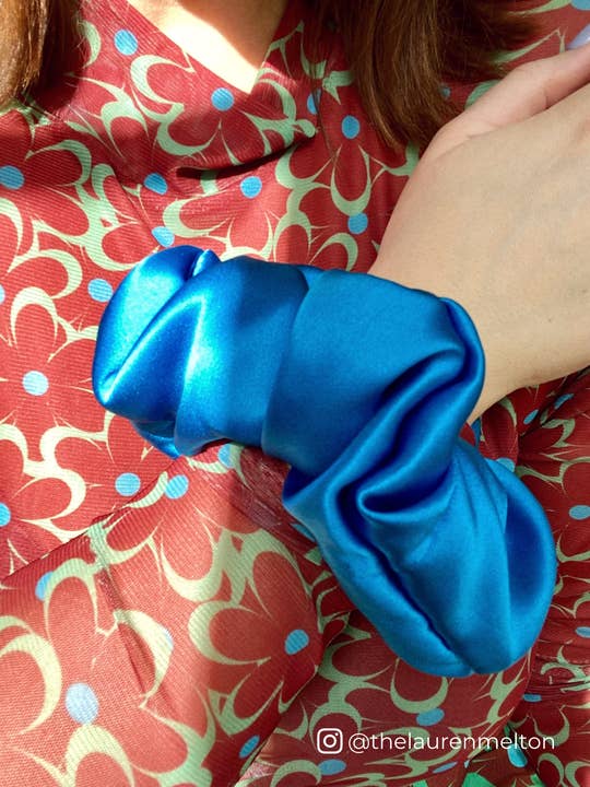 Silk + Scrunchie - Wholesale Scrunchie - Women's - Grotta Azzurra | Jumbo