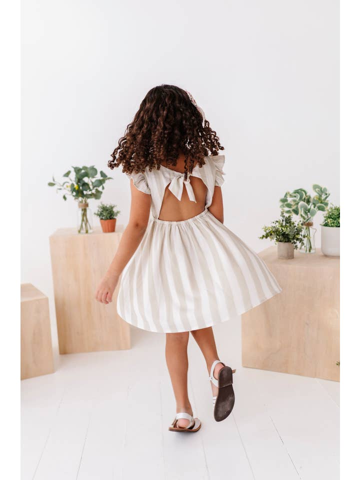 Made By Molly - Wholesale Dress - Kids - Costal Stripes | Tie Back DRESS