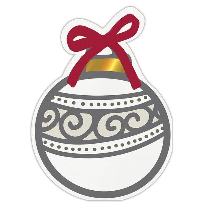 Die-Cut Cocktail Napkin - Ornament for wholesale by Santa Barbara Design Studio by Creative Brands