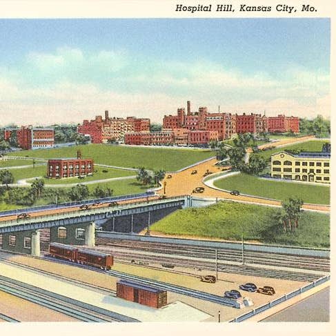 Art Print MO-152 Hospital Hill, Kansas City for wholesale by Found Image Press