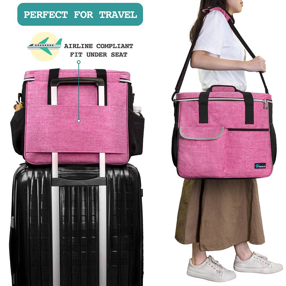 PetAmi - Vendita all'ingrosso Trasportino - Cani e gatti - Borsa Organizer Deluxe da Viaggio per Animali36