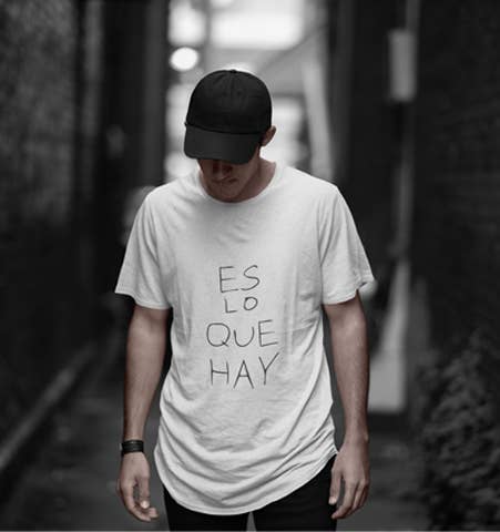 Em branco Camiseta reta IT IS WHAT IS THERE preta para venda a revendedores na Faire