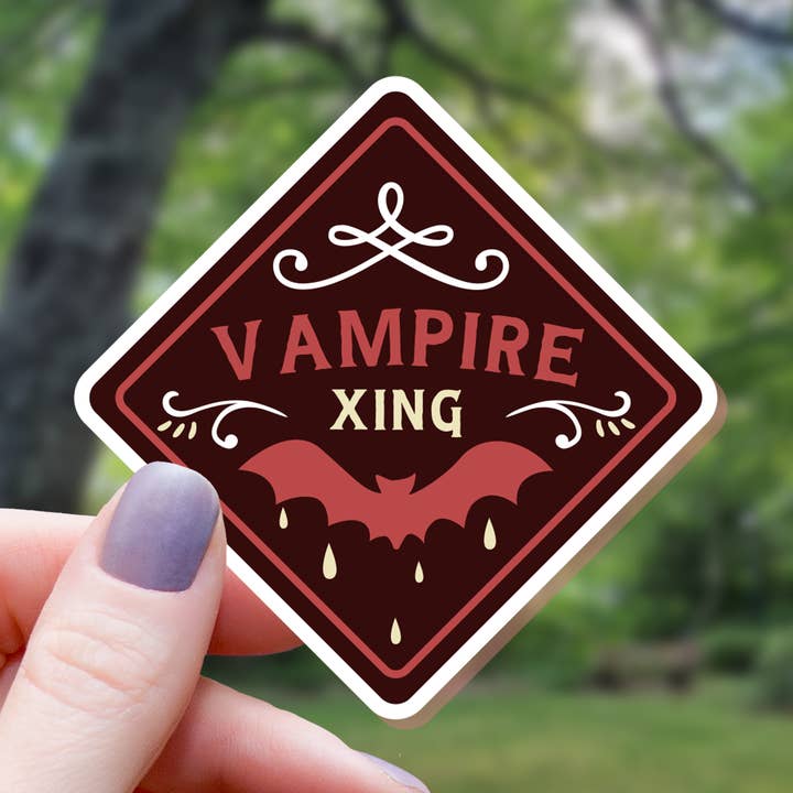 Sticker Vampire Crossing - 3" pour la vente par Mimic Gaming Co