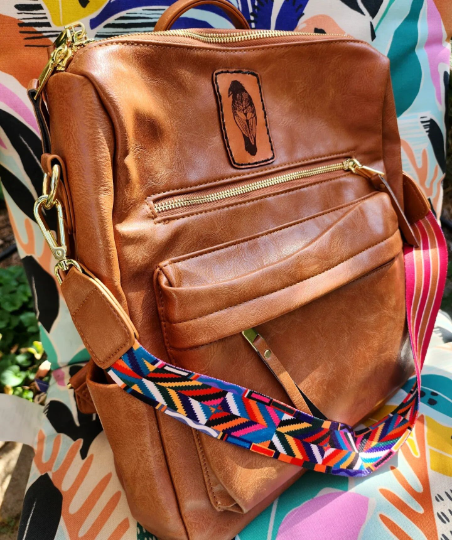 Morea Designs - Wholesale Backpack - Women's - Vegan Leather bag, Raven Backpack, crow purse, leather purse1