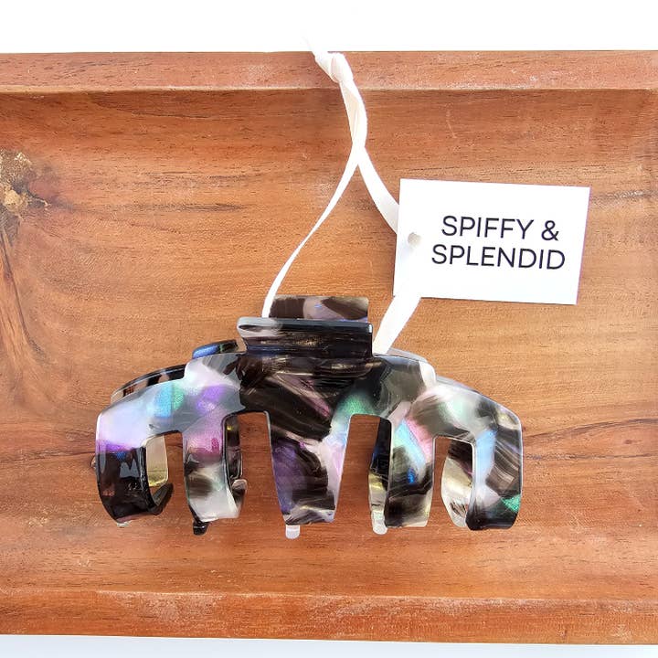 Spiffy & Splendid - Wholesale Hair Clip - Women's - Catherine Hair Claw - Midnight Opal // Clip, Fall7