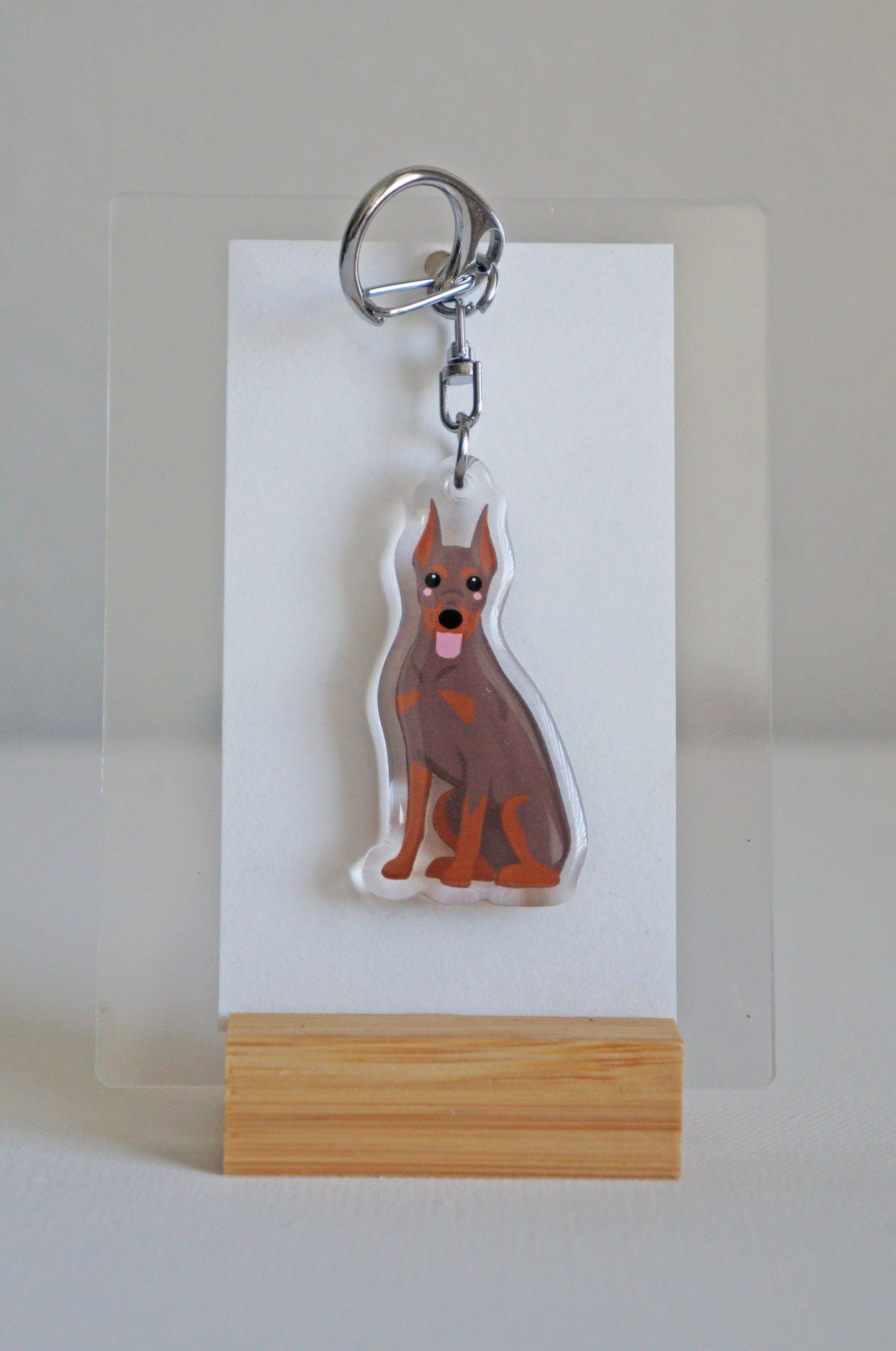 kiwi & WILLOW - Wholesale Keychain - Unisex - Doberman Epoxy Keychain2