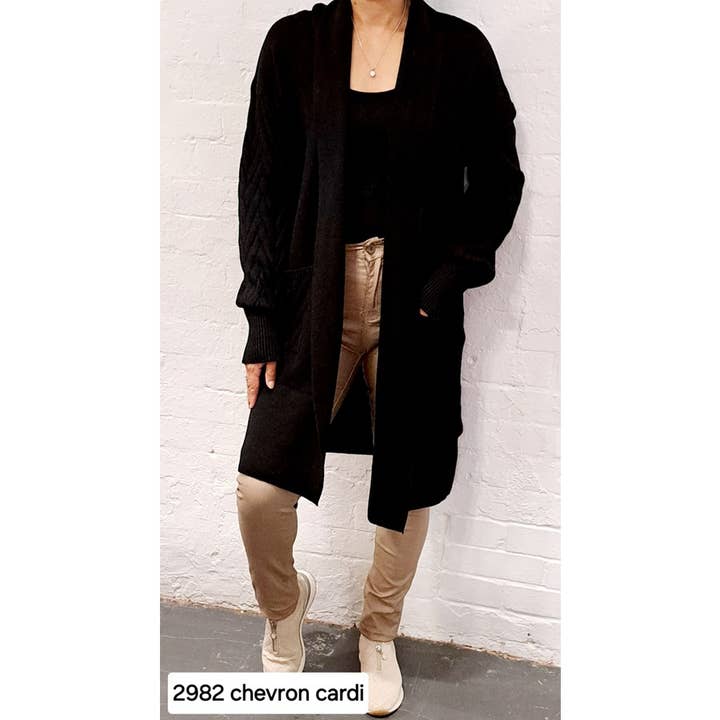 Paradiso Couture – wholesale Kofta - Dam – Sjalkrage Stickad Cardigan-2862