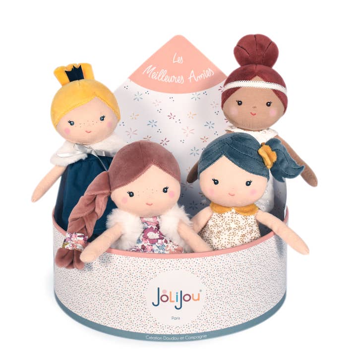 Poupées souples Jolijou Best Friends, 5 unités, 4 poupées assorties pour la vente par Doudou Et Compagnie