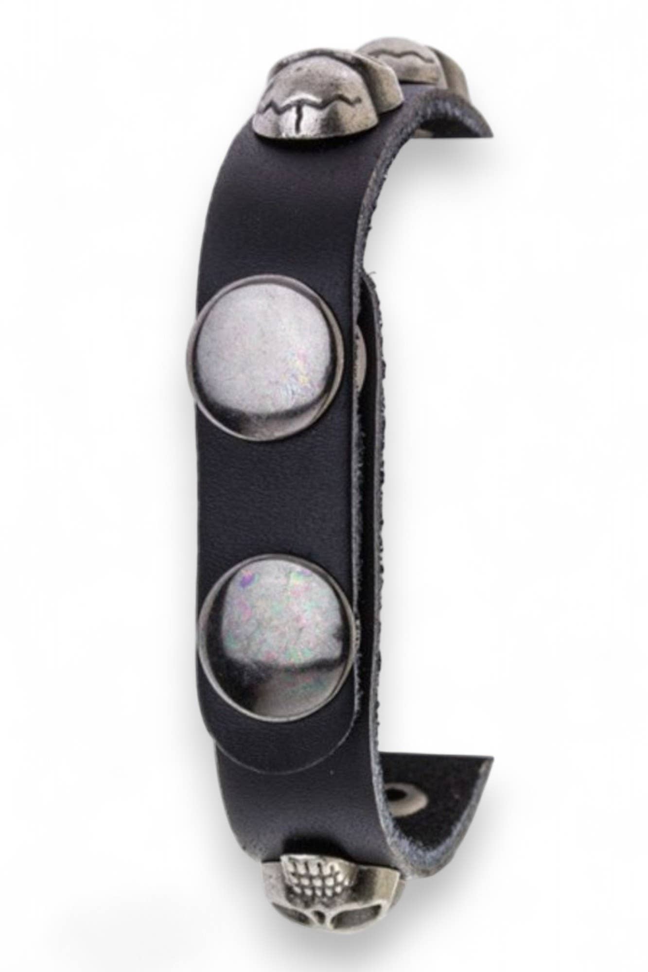 Artini Accessories – Pulseira de punho por atacado – Pulseira de Couro com Tachas de Caveira1