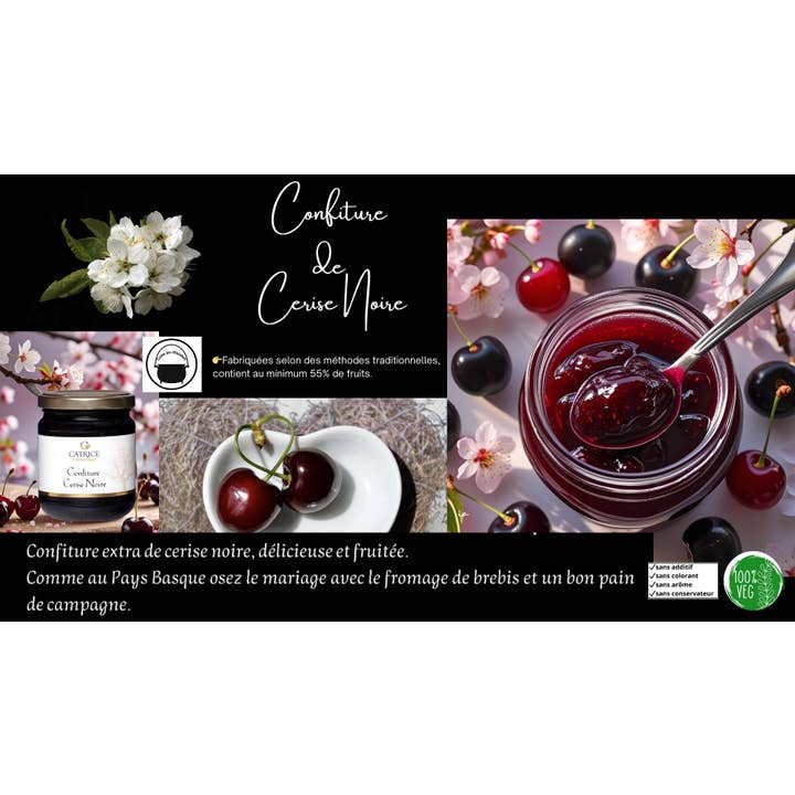 Svart körsbärssylt 250g för wholesale av CATRICE GOURMET